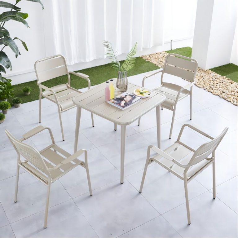 garden aluminum table