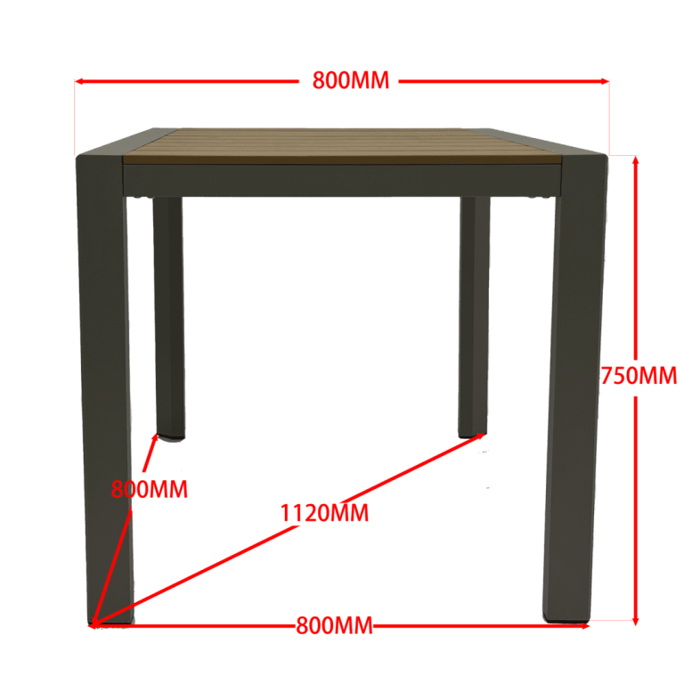 garden plastic wood table