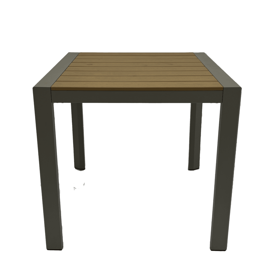 garden plastic wood table