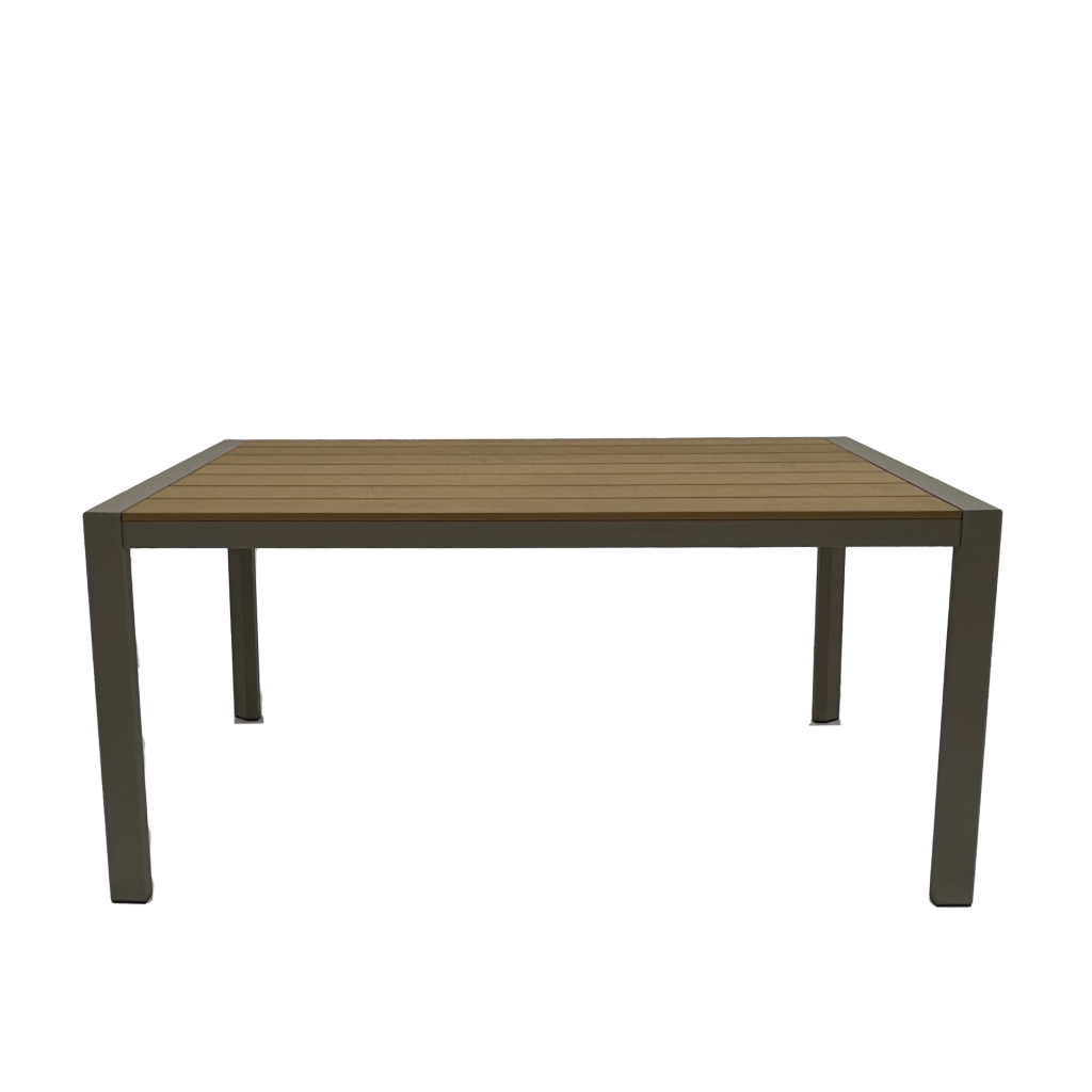 outdoor plastic wood table