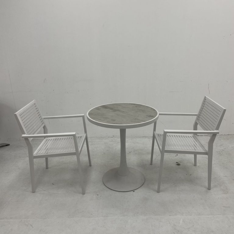 outdoor ceramic table and chair